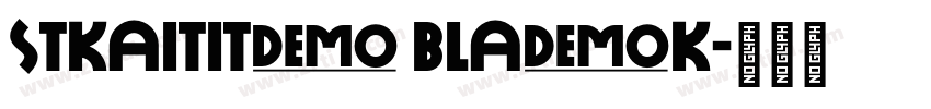 STKaitiTC black字体转换
